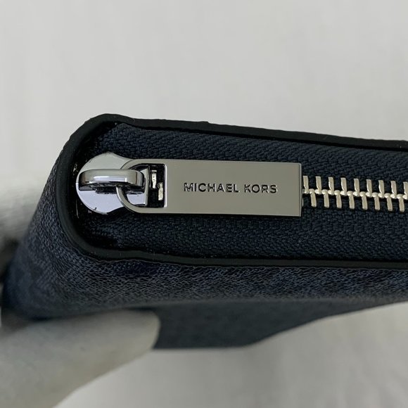Michael Kors Cooper Greyson Wallet MK Logo Zip Around Wallet - Picture 8 of 13